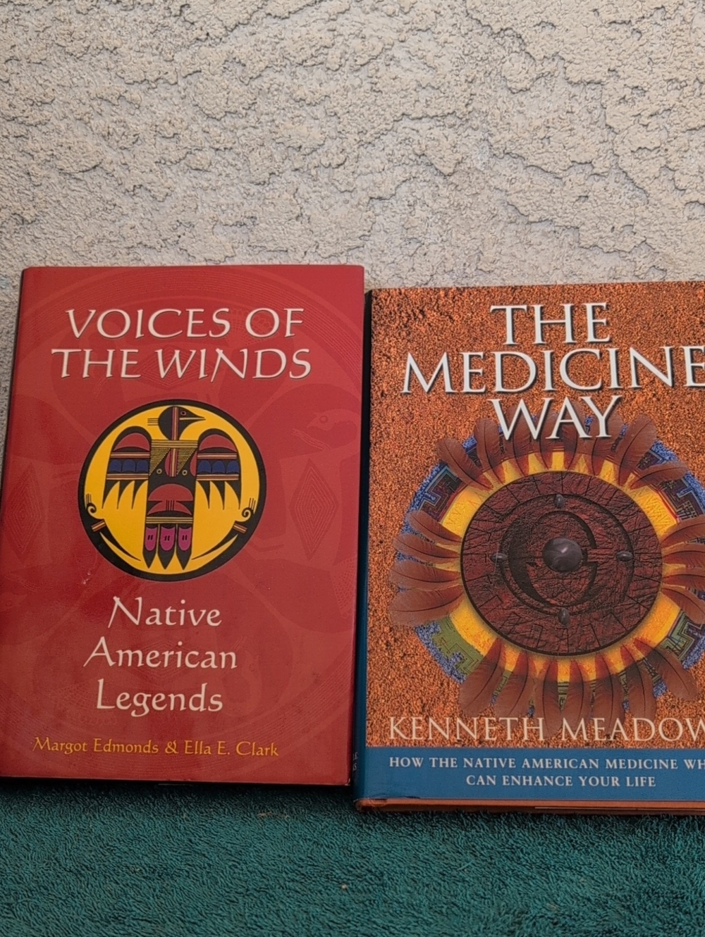 Voices of the Winds Native American Legends & Medicine Wheel 2 Books Hardcover